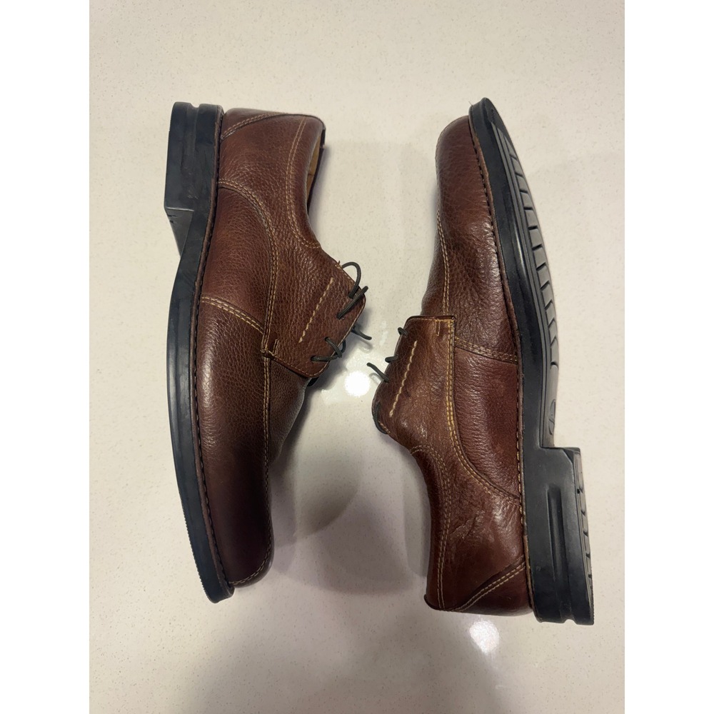 Sandro Moscoloni Oxfords Mens 9 Brown Pre-Owned Pebbled Leather